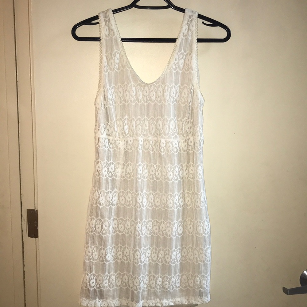 Lace off white dress